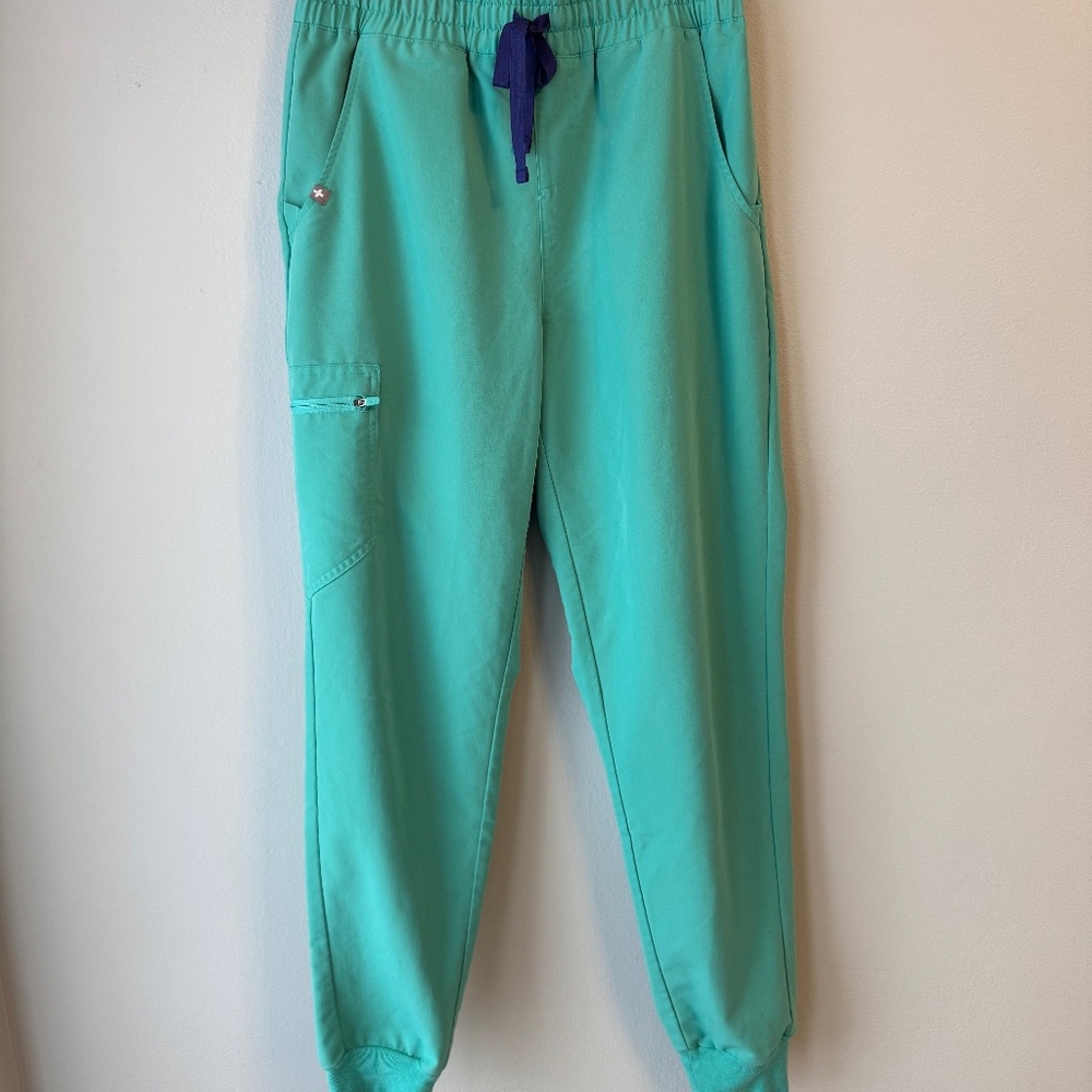 EUC Figs Women’s Surgical Green Zamora High Waisted Jogger Scrub Pants size S